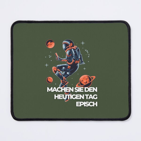 Item preview, MACHEN SIE DEN HEUTIGEN TAG EPISCH | Astronaut Illustration | Green Background designed and sold by RM-Journey.