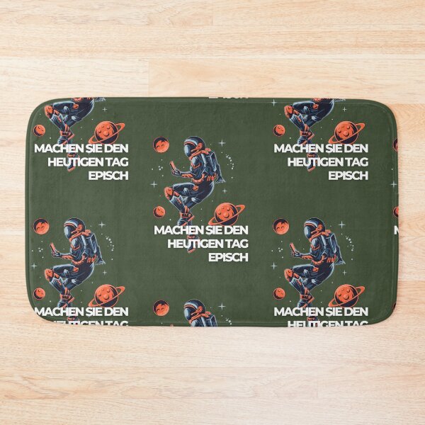 Item preview, MACHEN SIE DEN HEUTIGEN TAG EPISCH | Astronaut Illustration | Green Background designed and sold by RM-Journey.