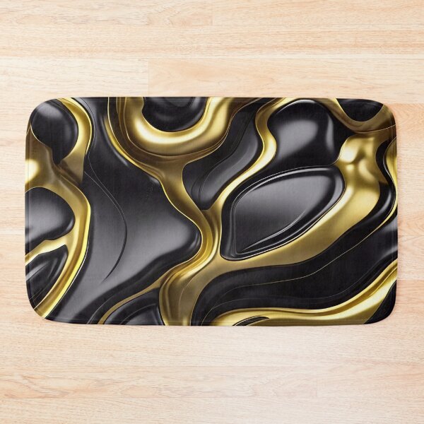 Artikelvorschau, Abstract Black And Gold Metallic Pattern entworfen und verkauft von TheArtOfPat.
