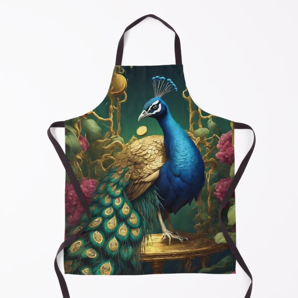 Item preview, Beautiful Blue Peacock and gold designed and sold by Sugar Wisdom .