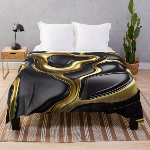 Item preview, Abstract Black And Gold Metallic Pattern designed and sold by TheArtOfPat.