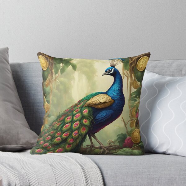 Item preview, Beautiful Blue Peacock and gold  designed and sold by Sugar Wisdom .