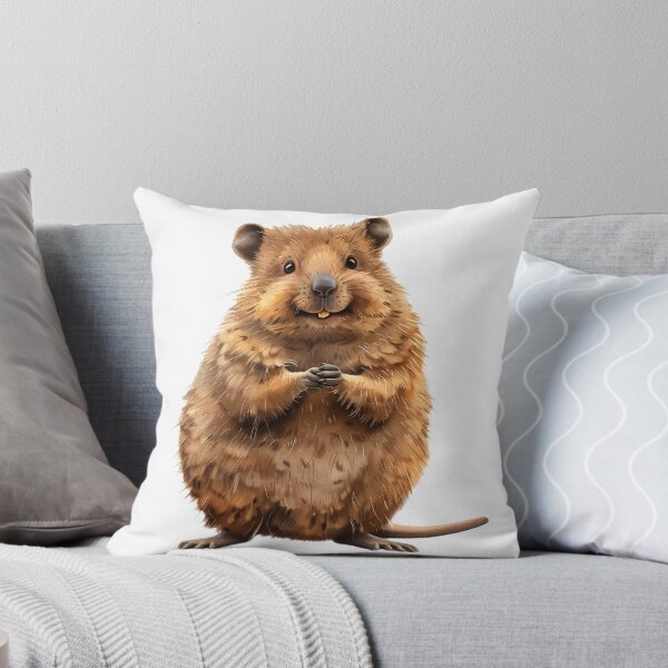 Item preview, Adorable Smiling Quokka on Black designed and sold by NatureSyllabus.