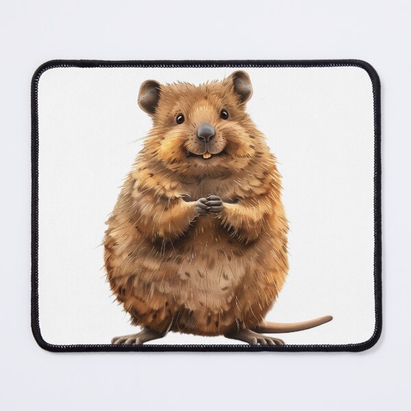 Item preview, Adorable Quokka sonriente en negro designed and sold by NatureSyllabus.