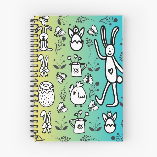 Item preview, Gradient Color Floral Easter Doodle Elements Pattern Design designed and sold by Raise2Shine.