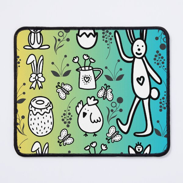 Item preview, Gradient Color Floral Easter Doodle Elements Pattern Design designed and sold by Raise2Shine.