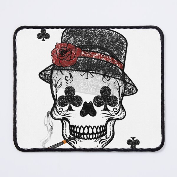 Item preview, card of clubs with a skull designed and sold by KalpeaTytto.