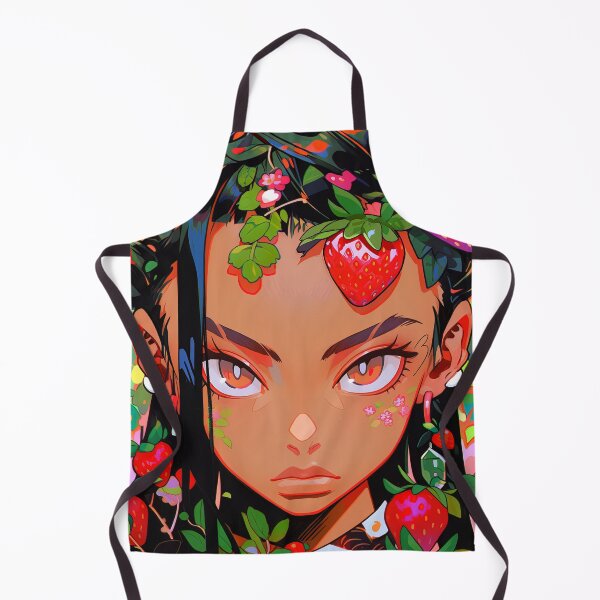 Item preview, Bold Vibrant Strawberry Anime Girl designed and sold by bubblegoth.