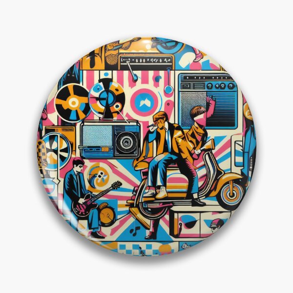 Item preview, Swinging Sixties Groovy Beats and Mod Style Illustrated designed and sold by ArtComixHaven.