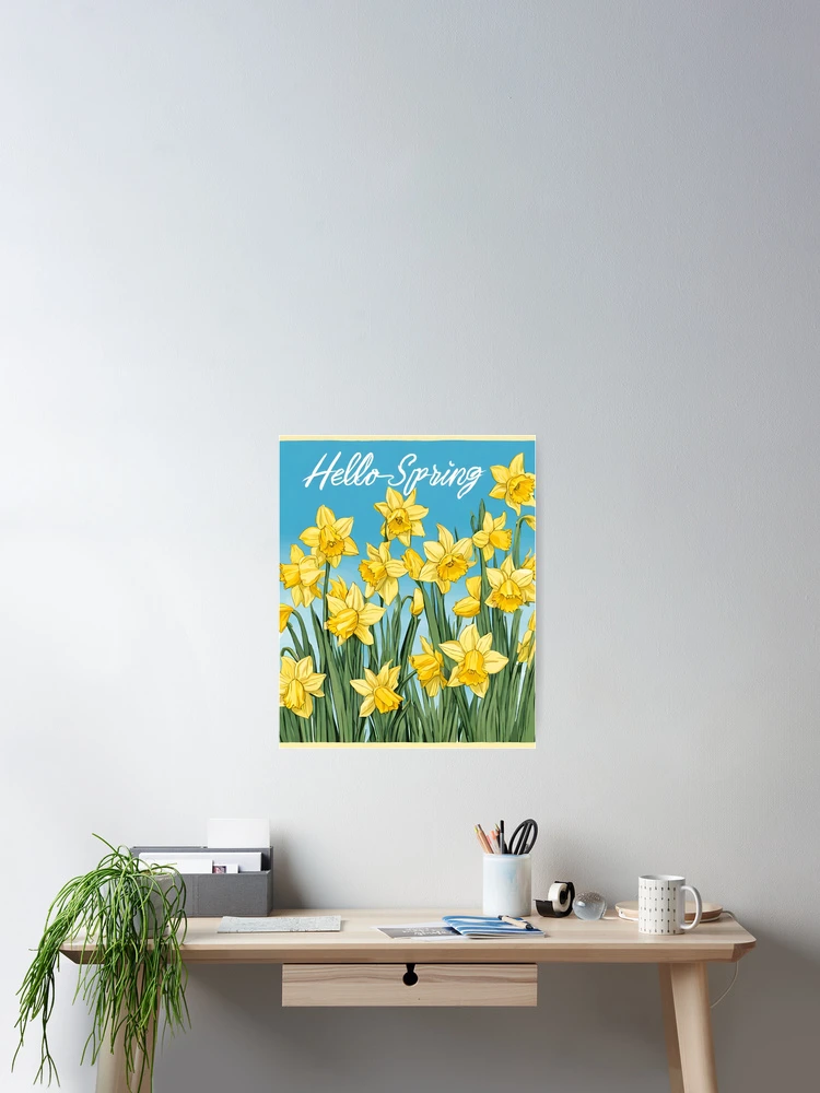 Thumbnail 2 of 3, Poster, Hello Spring designed and sold by Lorets-Designs.