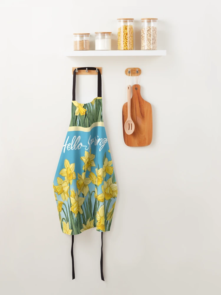 Thumbnail 4 of 6, Apron, Hello Spring designed and sold by Lorets-Designs.