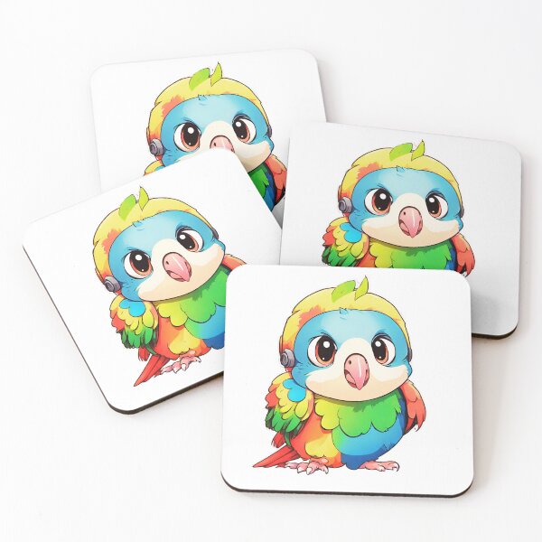 Item preview, Cute budgie Cartoon parrot  designed and sold by Coolparrotgirl.