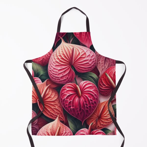 Item preview, Crimson Elegance Lush Anthuriums in a Velvet Floral Embrace designed and sold by ArtComixHaven.