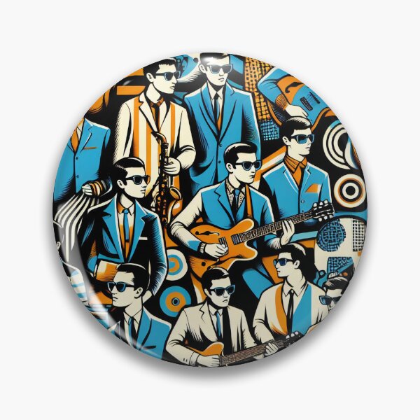 Item preview, Slick Riffs and Sharp Suits A Mod Revival designed and sold by ArtComixHaven.