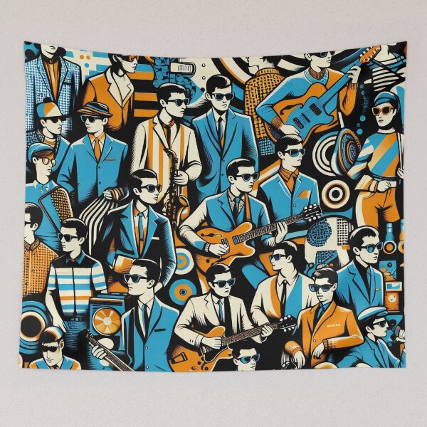 Item preview, Slick Riffs and Sharp Suits A Mod Revival designed and sold by ArtComixHaven.