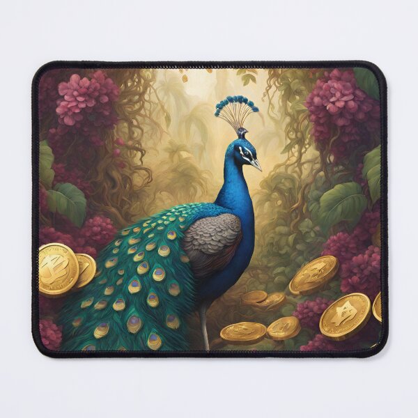 Item preview, Beautiful Blue Peacock and gold designed and sold by Sugar Wisdom .