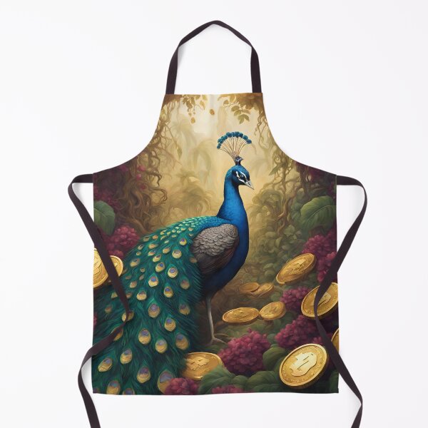 Item preview, Beautiful Blue Peacock and gold designed and sold by Sugar Wisdom .