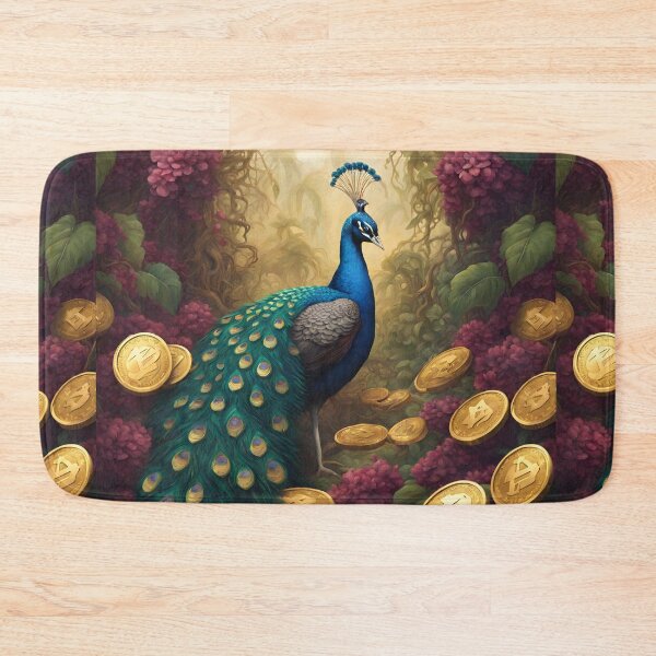 Item preview, Beautiful Blue Peacock and gold  designed and sold by Sugar Wisdom .