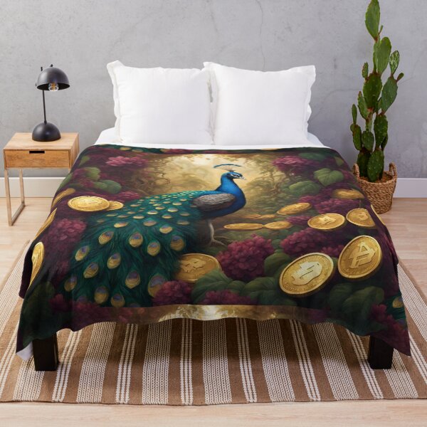 Item preview, Beautiful Blue Peacock and gold  designed and sold by Sugar Wisdom .