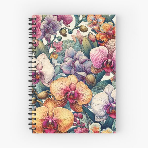 Item preview, Orchid Tapestry Blossoming Elegance in a Floral Symphony designed and sold by ArtComixHaven.