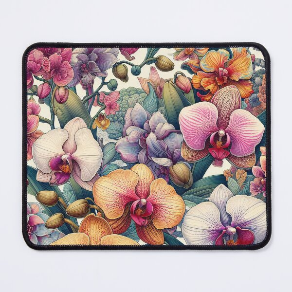 Item preview, Orchid Tapestry Blossoming Elegance in a Floral Symphony designed and sold by ArtComixHaven.