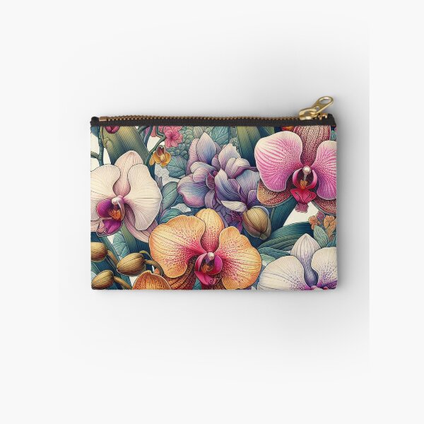 Item preview, Orchid Tapestry Blossoming Elegance in a Floral Symphony designed and sold by ArtComixHaven.