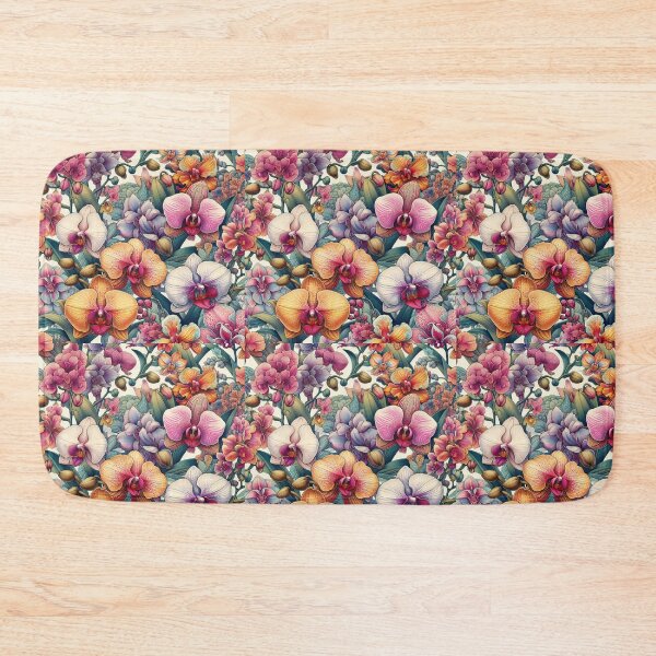 Item preview, Orchid Tapestry Blossoming Elegance in a Floral Symphony designed and sold by ArtComixHaven.