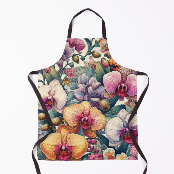 Item preview, Orchid Tapestry Blossoming Elegance in a Floral Symphony designed and sold by ArtComixHaven.