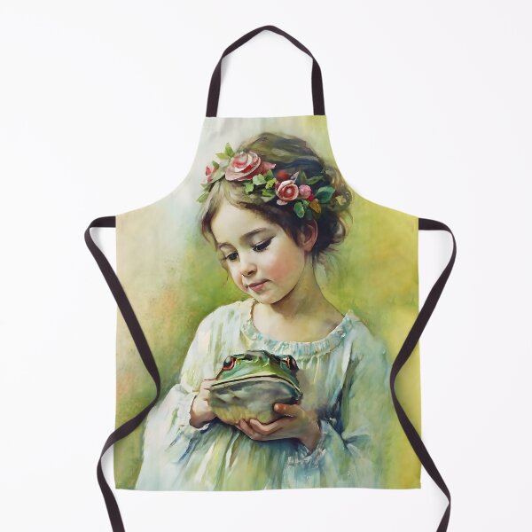 Item preview, Whimsical Vintage : Portraits, Traveling Frog and Girl, Chalky Charm designed and sold by MarinaFila.