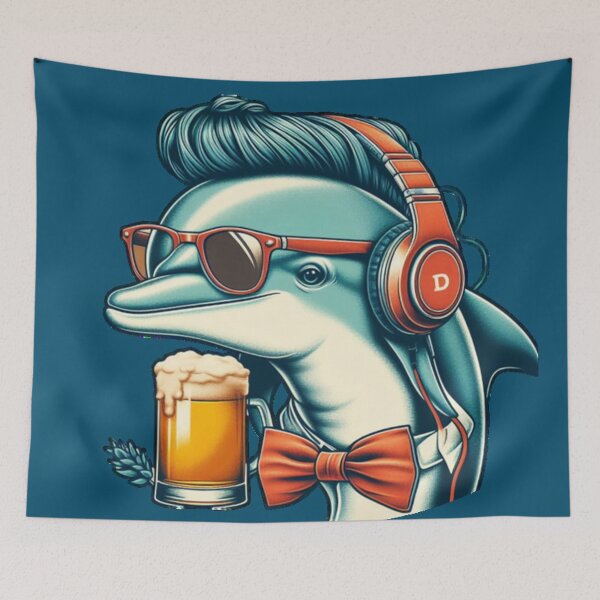 Item preview, Hipster Dolphin designed and sold by Oryartil.