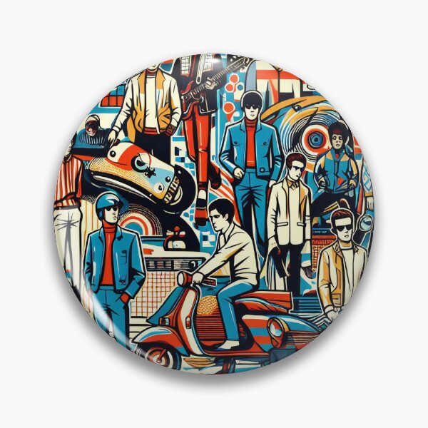 Item preview, Vintage Vibes Revving Through the Mod Era in Style designed and sold by ArtComixHaven.