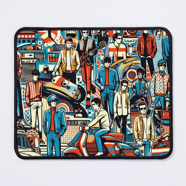 Item preview, Vintage Vibes Revving Through the Mod Era in Style designed and sold by ArtComixHaven.