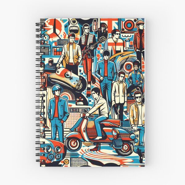 Item preview, Vintage Vibes Revving Through the Mod Era in Style designed and sold by ArtComixHaven.