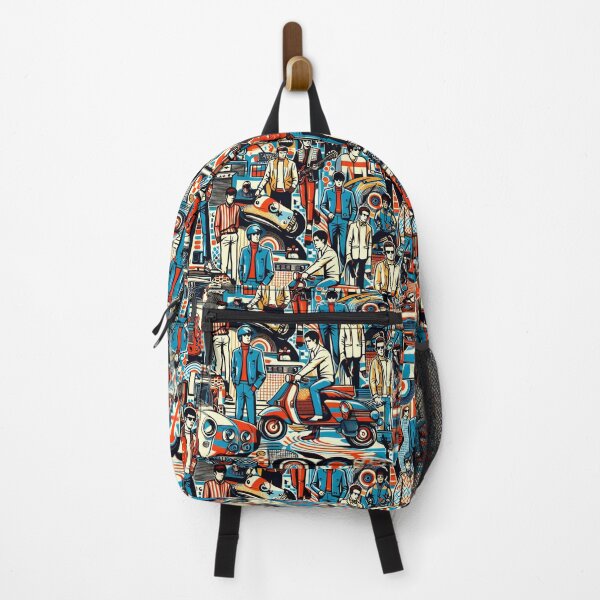 Item preview, Vintage Vibes Revving Through the Mod Era in Style designed and sold by ArtComixHaven.