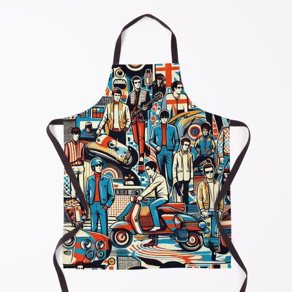 Item preview, Vintage Vibes Revving Through the Mod Era in Style designed and sold by ArtComixHaven.