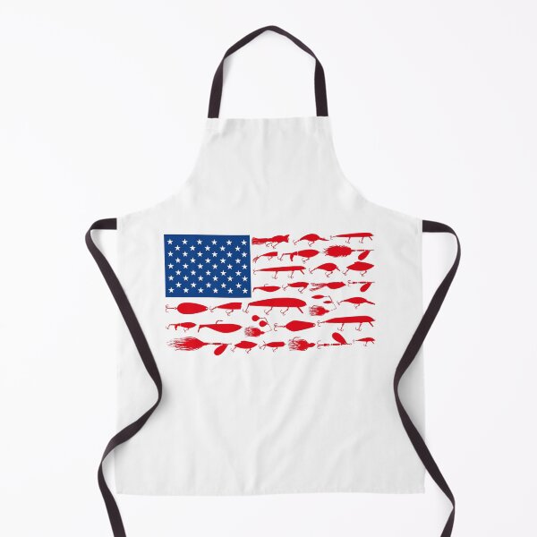 Item preview, American Flag Fishing Lure Silhouette Sticker designed and sold by BlueSkyTheory.