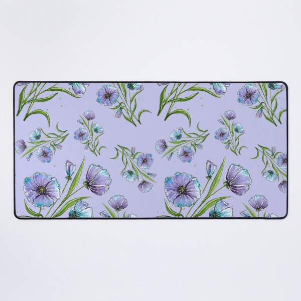 Item preview, Burst of blue and Purple Flowers pattern designed and sold by HanliesArt.