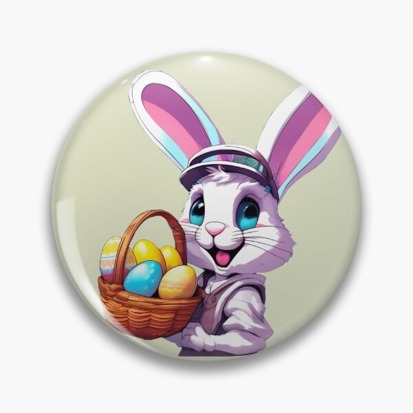 Item preview, cute rabbit with easter basket- cute gift for children designed and sold by LOKOthing.