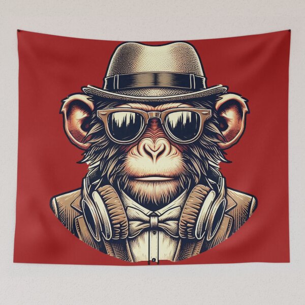 Item preview, Hipster Monkey designed and sold by Oryartil.