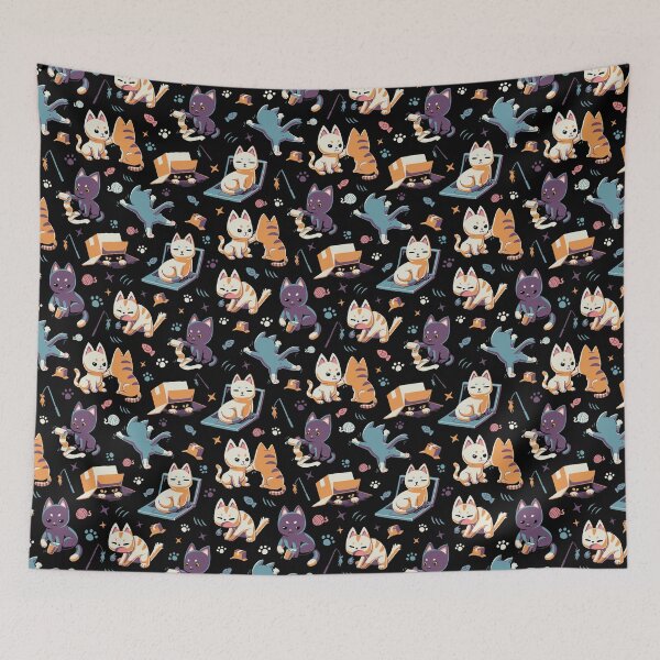 Item preview, Naughty cats making trouble // Cute kittens, mad cat designed and sold by Geekydog.