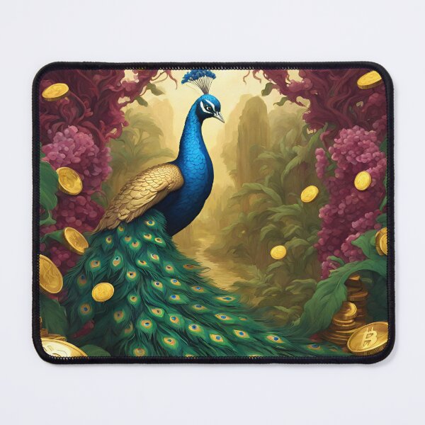 Item preview, Beautiful Blue Peacock and gold  designed and sold by Sugar Wisdom .