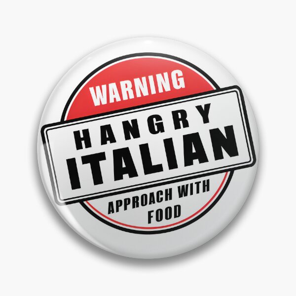 Item preview, Hangry Italian - Human Warning Label designed and sold by BobaTeeStore.