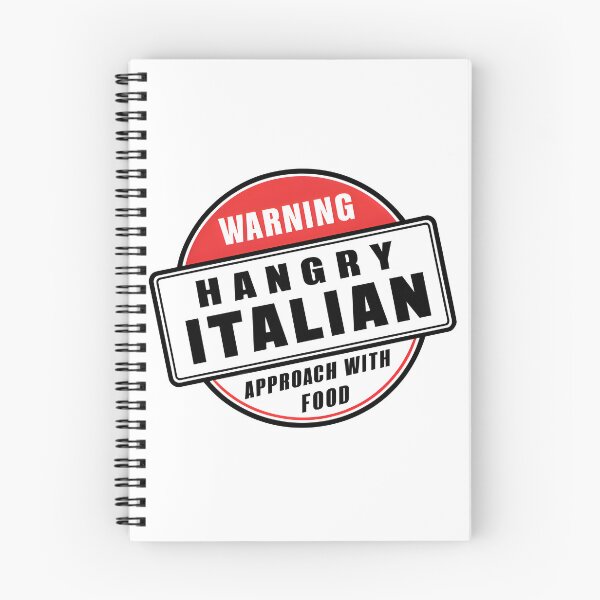 Item preview, Hangry Italian - Human Warning Label designed and sold by BobaTeeStore.