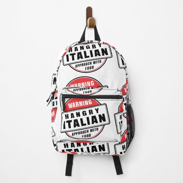 Item preview, Hangry Italian - Human Warning Label designed and sold by BobaTeeStore.
