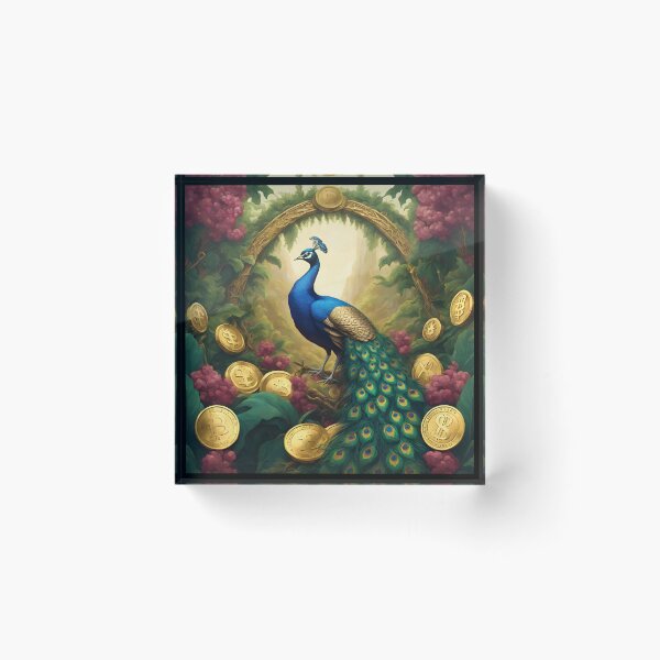 Item preview,  Beautiful Blue Peacock and gold  designed and sold by Sugar Wisdom .