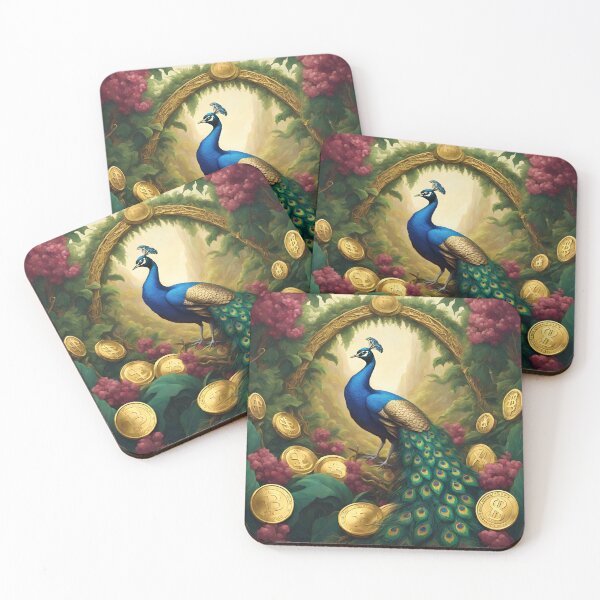 Item preview,  Beautiful Blue Peacock and gold  designed and sold by Sugar Wisdom .