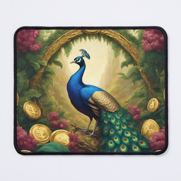 Item preview, Beautiful Blue Peacock and gold designed and sold by Sugar Wisdom .