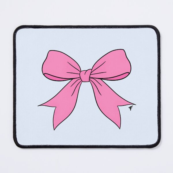 Item preview, Pink Bow - Blue Background designed and sold by The Abysmall.