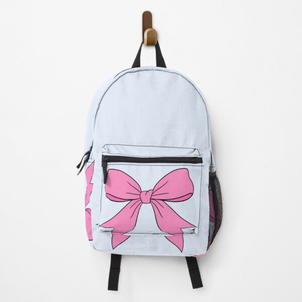 Item preview, Pink Bow - Blue Background designed and sold by The Abysmall.