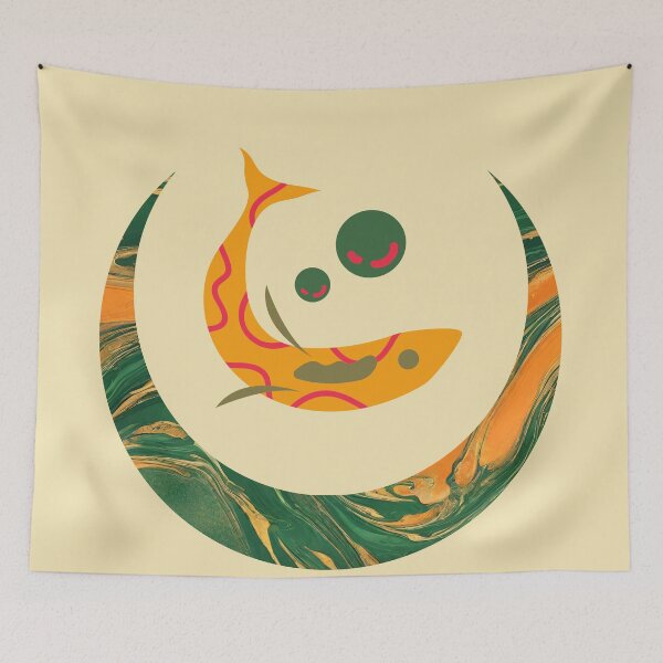 Item preview, MOON AND FISH MARBLE DESIGN designed and sold by asudesign.